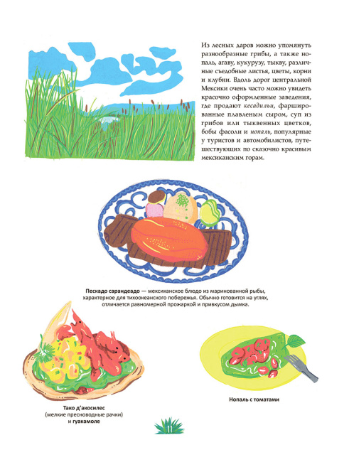 Мексиканская кухня в иллюстрациях