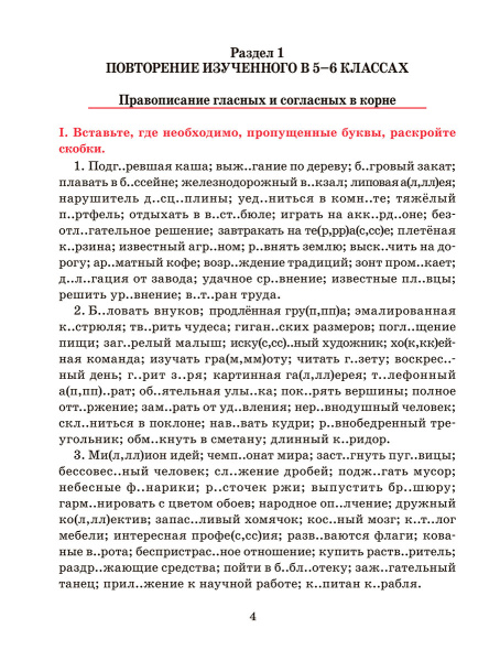 Русский язык. Тренажер по орфографии и пунктуации. 7 класс